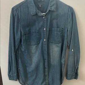 Denim Button-Up Shirt